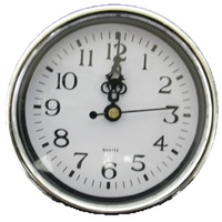 Australian RV Accessories Wall Clock Silver 10cm Quartz