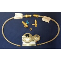 3/8" Dual Regulator Kit 290mj with Twin Pigtails & a 5/16" Adaptor