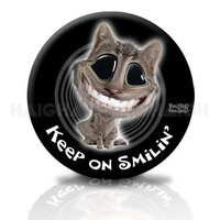 TWISTED WHISKERS SPARE WHEEL COVER 29" "KEEP ON SMILIN"