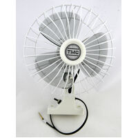 OSCILLATING 12V FAN WHITE 150mm