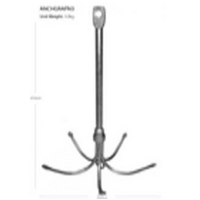 3KG GRAPNEL ANCHOR - HOT DIP GALVANISED