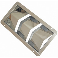 BESS LOUVER VENTS "V" TYPE - STAINLESS STEEL - 3 LOUVRE